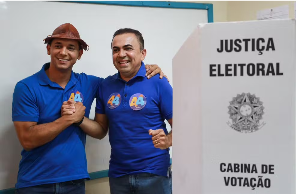 Allyson Bezerra e o vice Marcos Medeiros em 2024