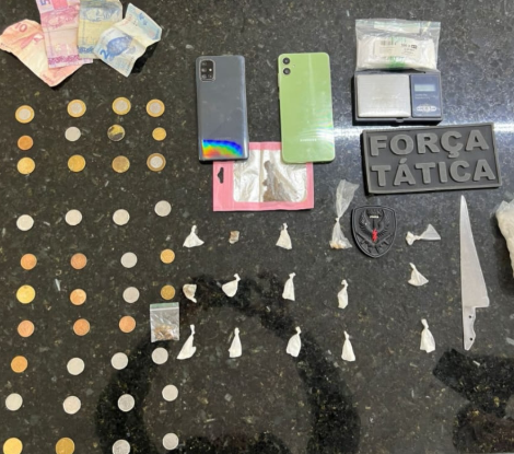 Material encontrado pelos agentes. Divulgação/PMRN