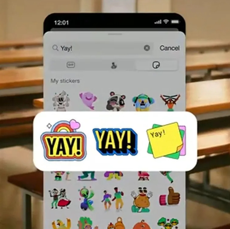 A nova função é focada principalmente em figurinhas baseadas em texto. Para criar adesivos mais complexos, com imagens ou personagens, o aplicativo oferece outras alternativas.