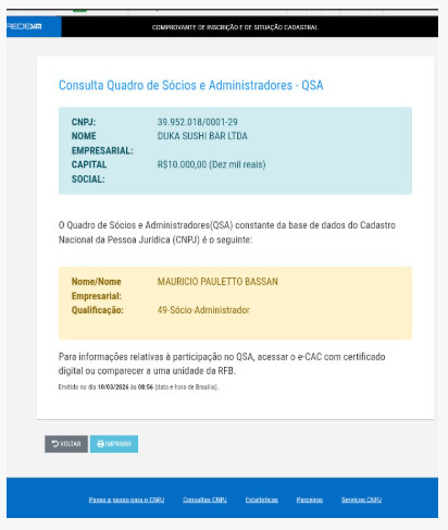 Documentos oficiais consultados indicariam vínculo do empresário com o negócio, o que mantém o tema em debate após a repercussão do episódio.