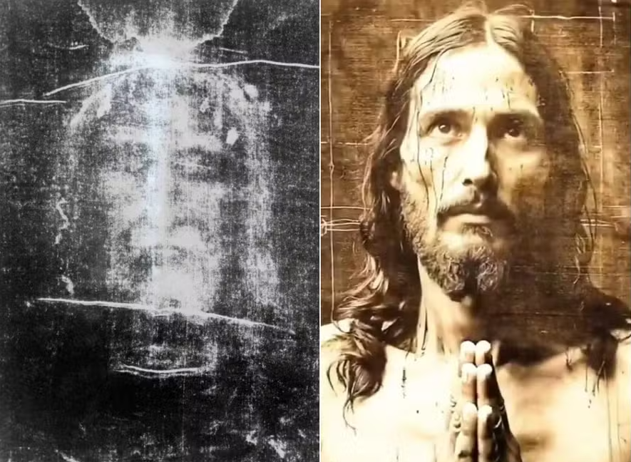 Para chegar ao resultado, registros visuais do Sudário foram inseridos no sistema do Midjourney, uma plataforma de geração de imagens por inteligência artificial.