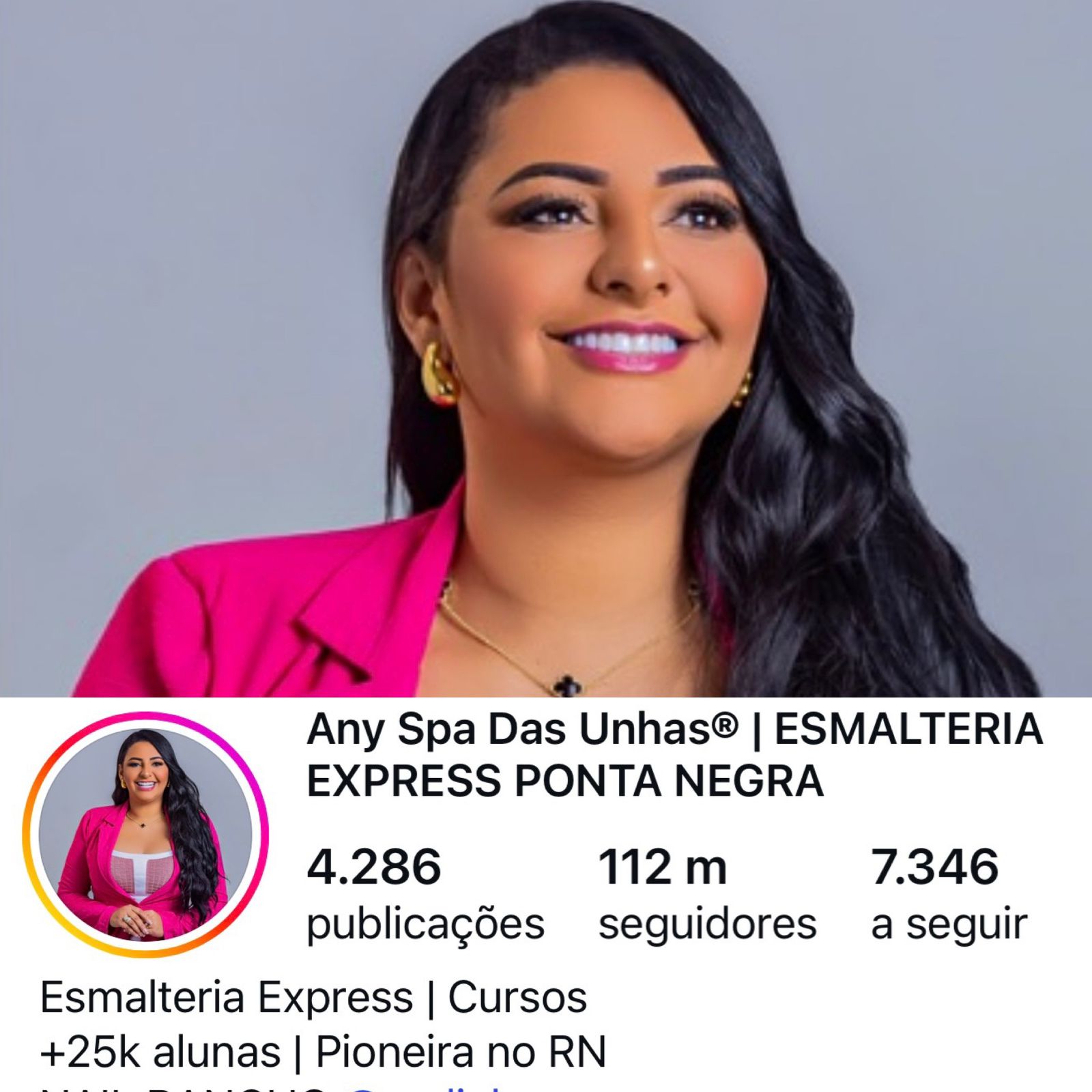 Any acumula mais de 112 mil seguidores em seu perfil na rede social. Foto: Divulgação