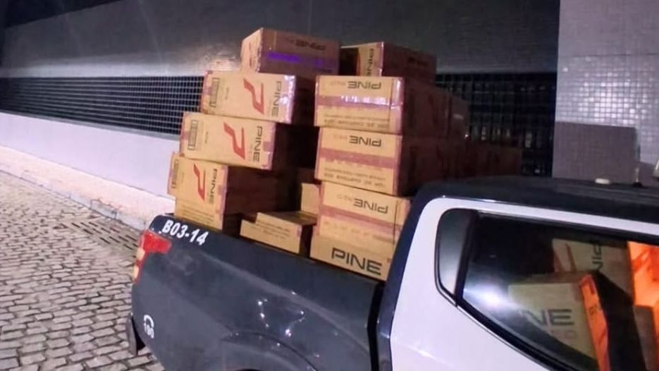 Cigarros contrabandeados apreendidos -PMRN