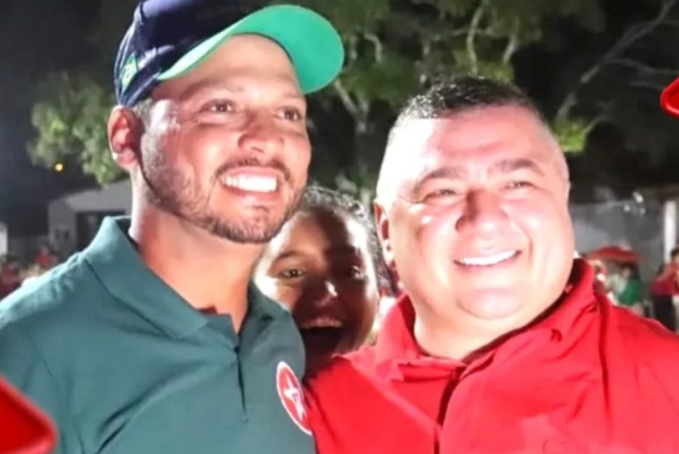 Prefeito e vice do município. Foto: Reprodução/Novo Notícias
