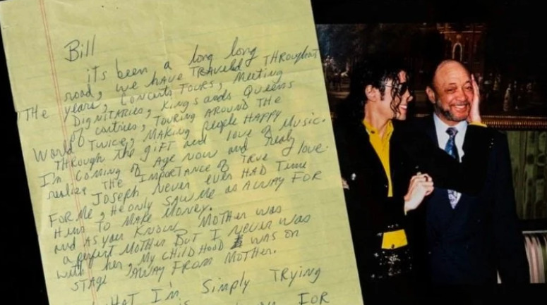 A dimensão dessa relação foi eternizada em uma carta escrita pelo próprio Michael.