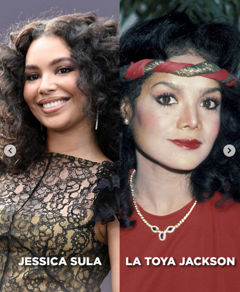 A atriz Jessica Sula representou a irmã do rei do pop, La Toya Jackson.