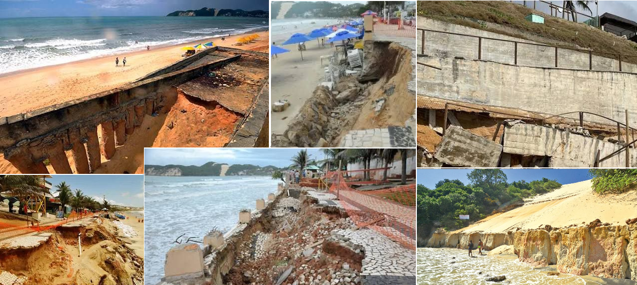 Intervenção na praia de Ponta Negra oi necessária para alargar a faixa de areia de forma a conter a erosão causada pelo avanço do mar