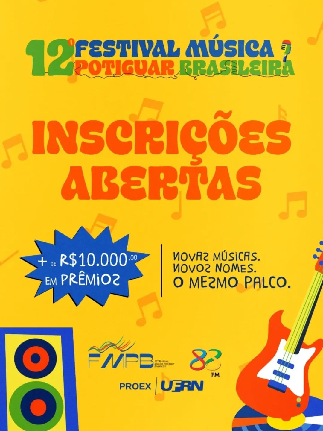 Inscrições do FMPB foram prorrogadas até o dia 30 de abril. Foto: Divulgação/UFRN