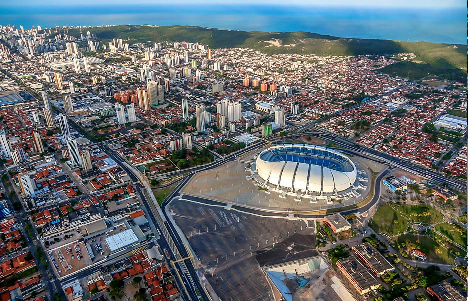 Casa de Apostas Arena das Dunas é uma das praças esportivas mais bonitas e funcionais do país / Foto: Canindé Soares