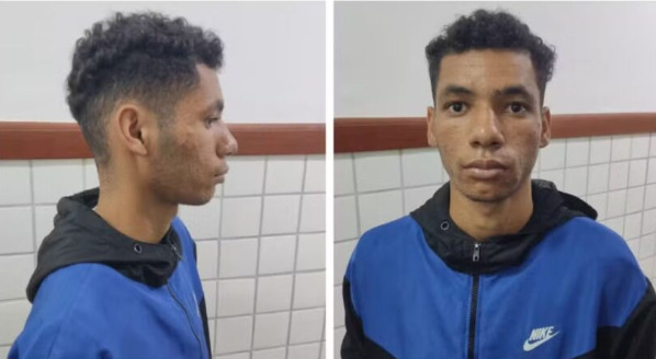 Alessandro Martins dos Santos, de 21 anos, foi capturado no interior da Bahia por agentes de segurança locais, com apoio da guarda municipal.