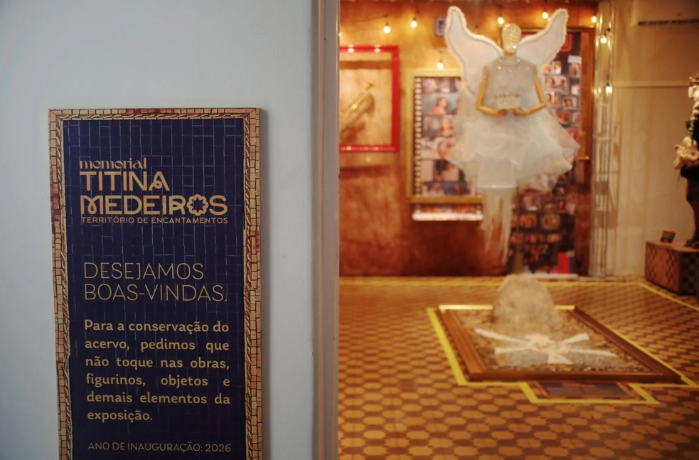 Memorial em Acari preserva o acervo pessoal, figurinos e a história de Titina Medeiros. Foto: Reprodução/Diário Potiguar