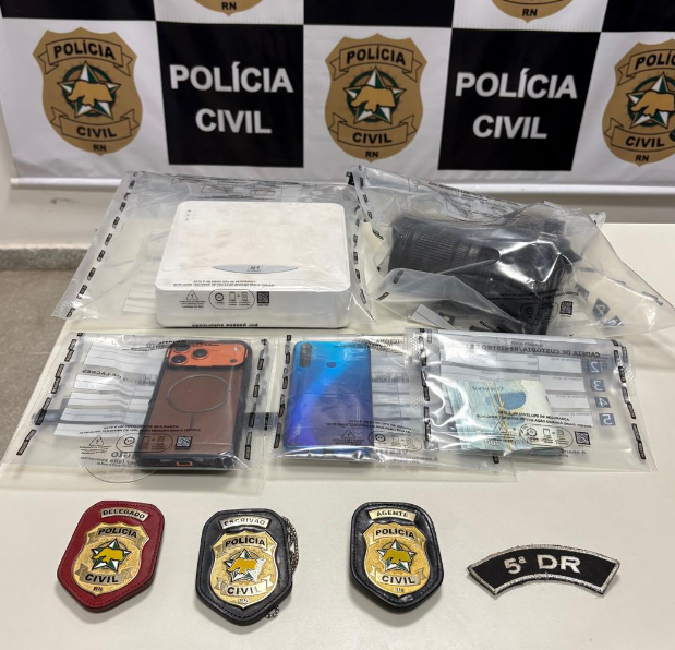 Itens apreendidos pelos policiais. Foto: Divulgação/PCRN
