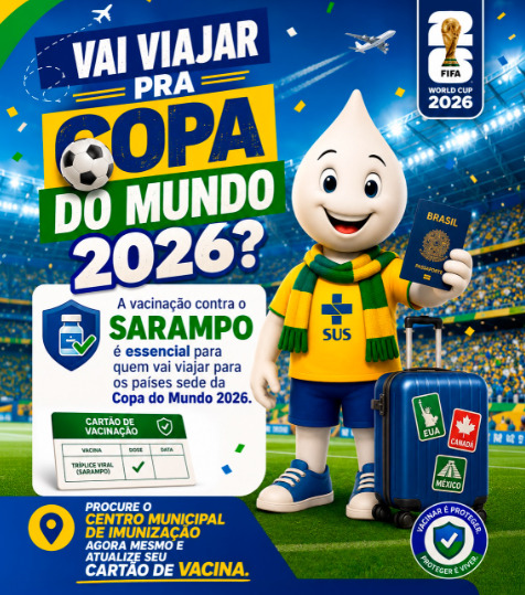 O cenário levou o Ministério da Saúde a reforçar a importância da vacinação e a lançar uma campanha voltada especialmente para brasileiros que pretendem acompanhar o Mundial no exterior.