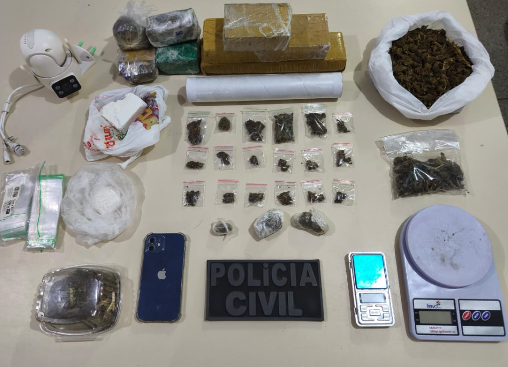 Parte do material encontrado pelos agentes. Foto: Divulgação/PCRN