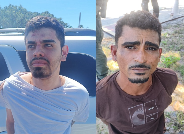 Os suspeitos foram identificados como José Antônio da Costa e Vinícius Gabriel.
