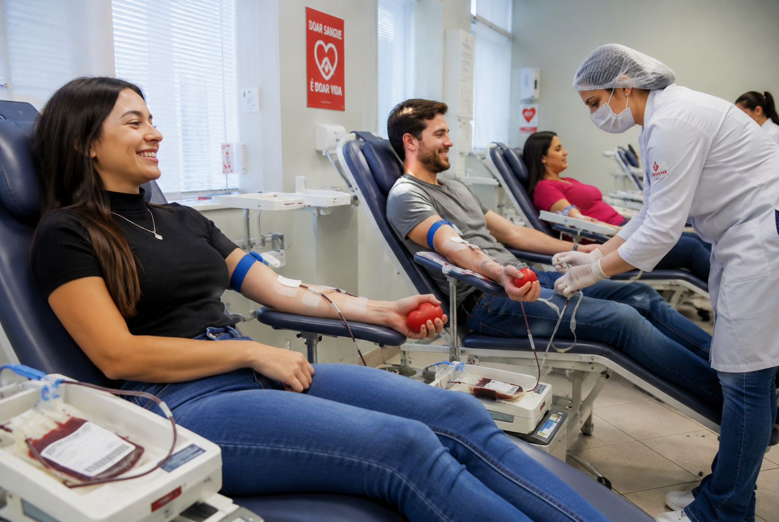 Recomendação dos hemocentros é para que as doações sejam feitas de forma regular