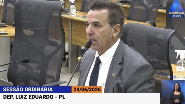 Deputado Luiz Eduardo critica gestão do Governo Fátima - reprodução 