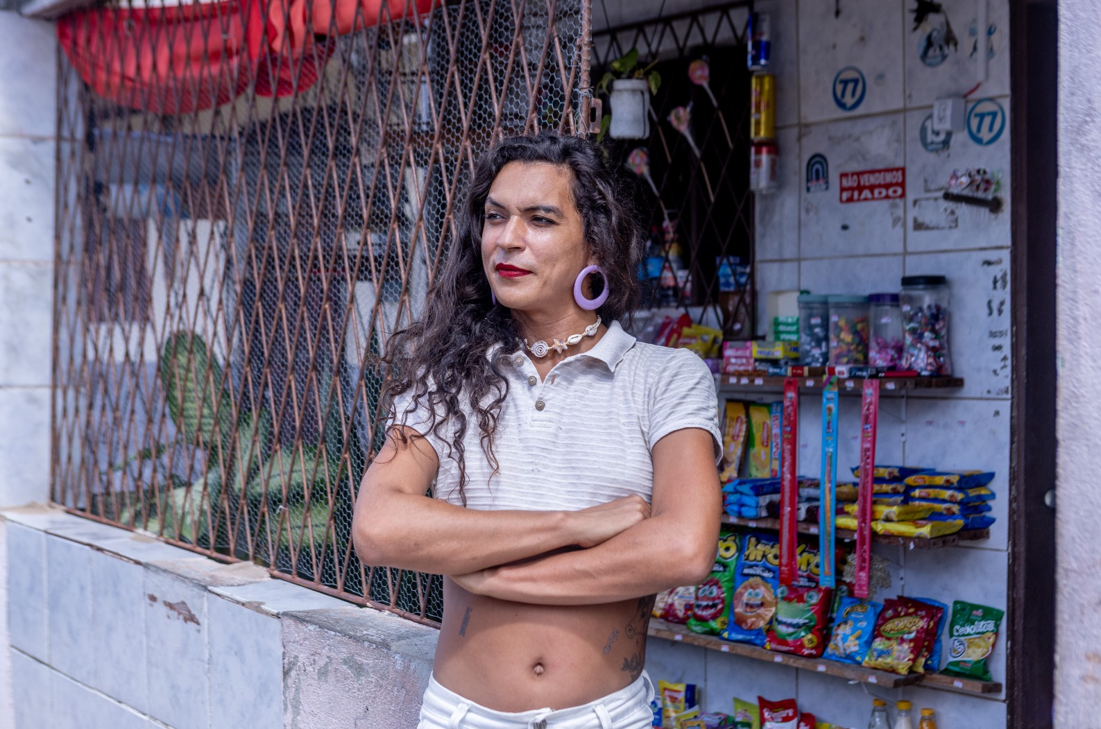 Thyfanny conseguiu abrir seu próprio mercadinho / Foto: Alexandre Lago