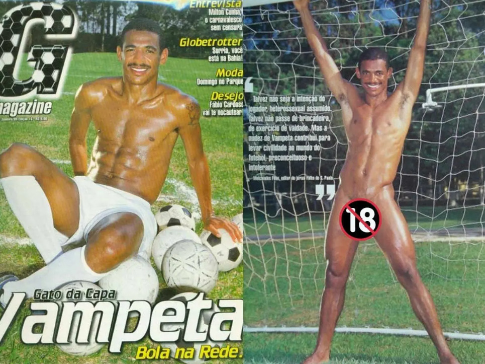 Jogador Vampeta em 1999.