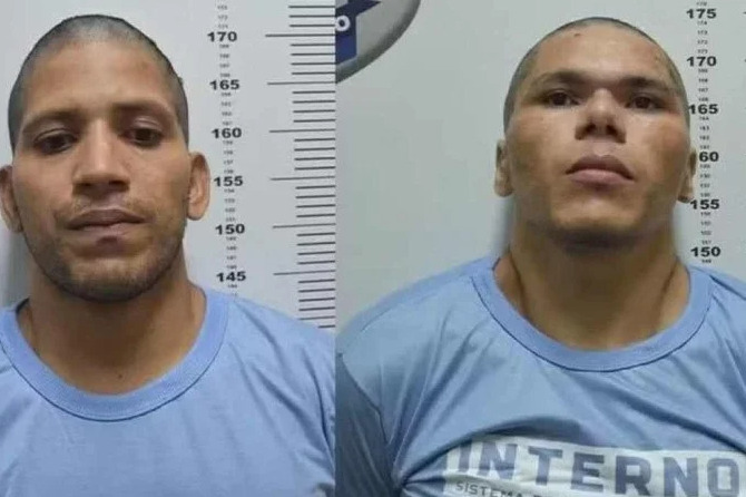 A Polícia Federal prendeu em abril de 2024, os fugitivos de Mossoró (RN) Deibson Nascimento, 33, e Rogério Mendonça, 36.