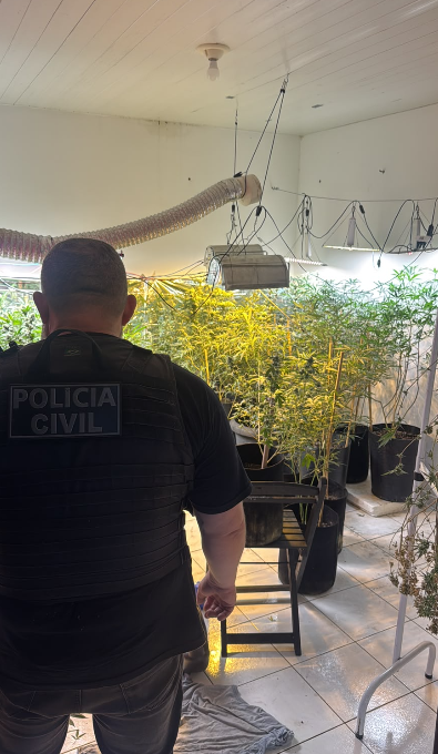 Material encontrado pelos agentes durante a ação