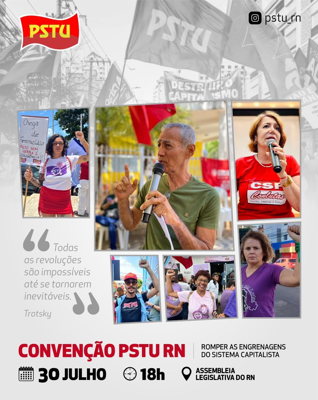 Convenção PSTU RN - divulgação