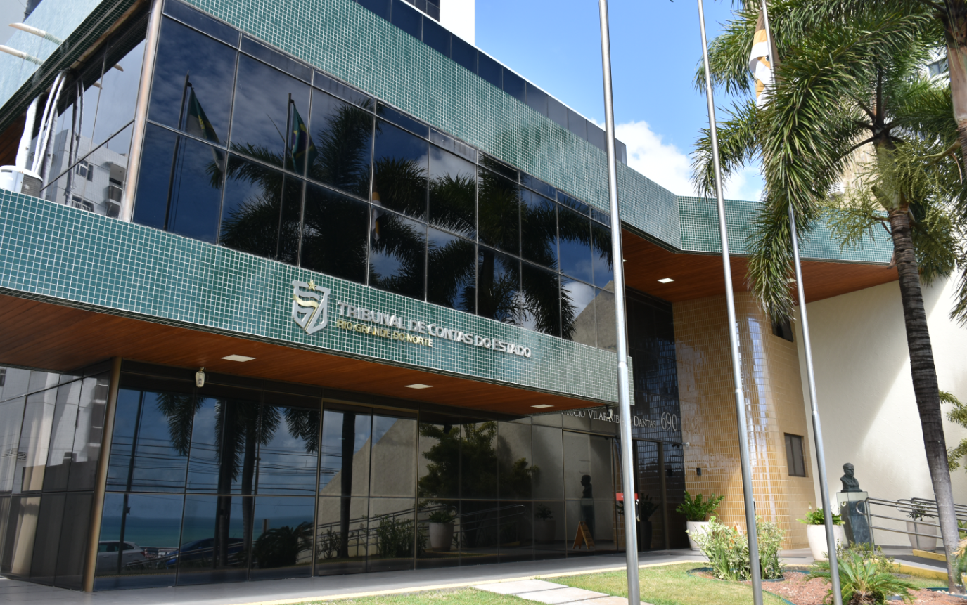 Entrada do Tribunal. Foto: Divulgação/TCE RN