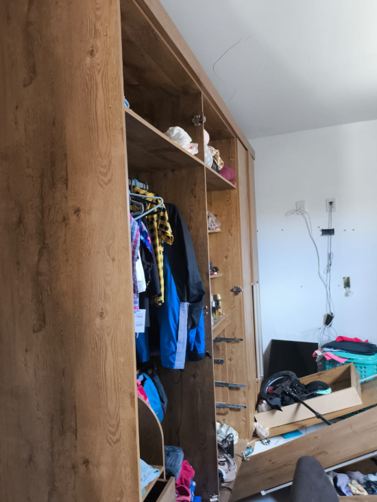Quarto da vítima após ataque do homem. Foto: Divulgação/PCRN