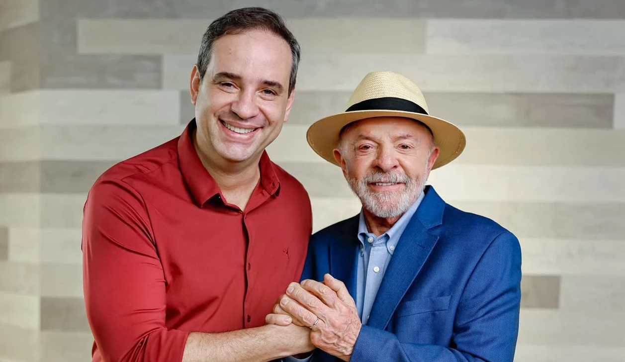 Candidato ao Governo do RN, Cadu de Lula, ao lado do presidente do Brasil, Lula. Foto: Reprodução/Saiba Mais
