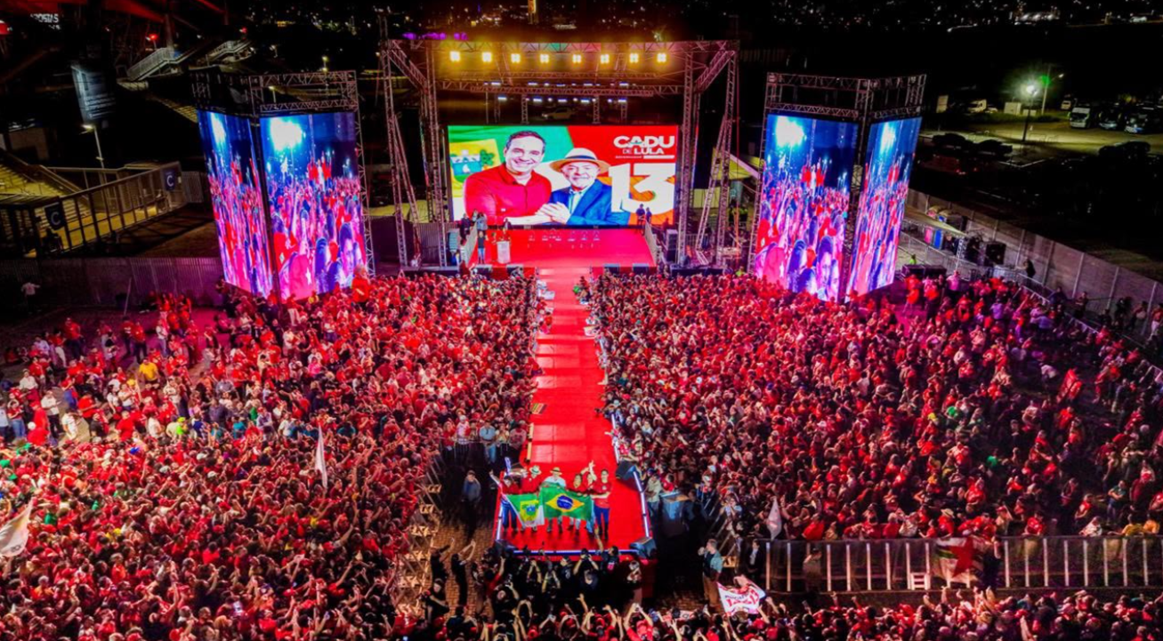 Arena das Dunas, palco da visita de Lula na capital potiguar.