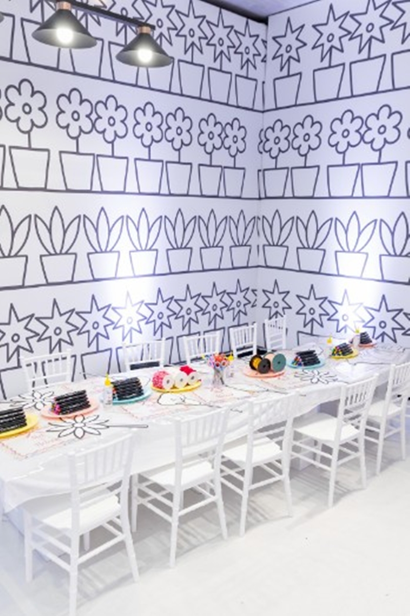 Decoração e preparativos para as filhas do craque.