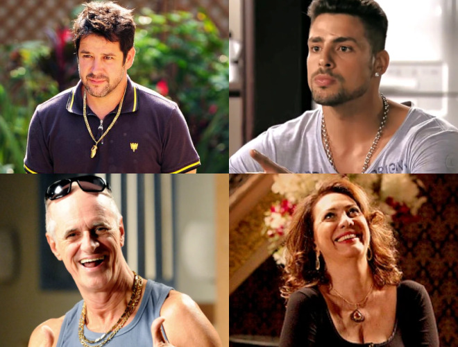 Personagens clássicos da primeira versão da novela. Fotos: Matheus Cabral e Divulgação - Globo