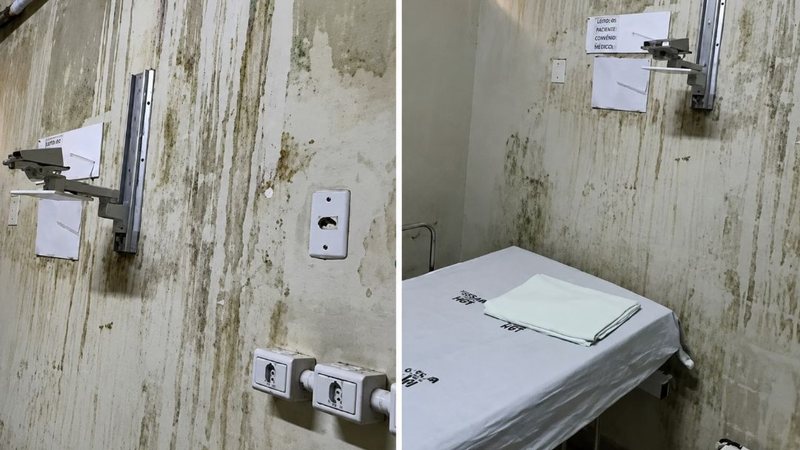 Mofo, esgoto e fios expostos: o que o MPRN encontrou na UTI do Giselda Trigueiro