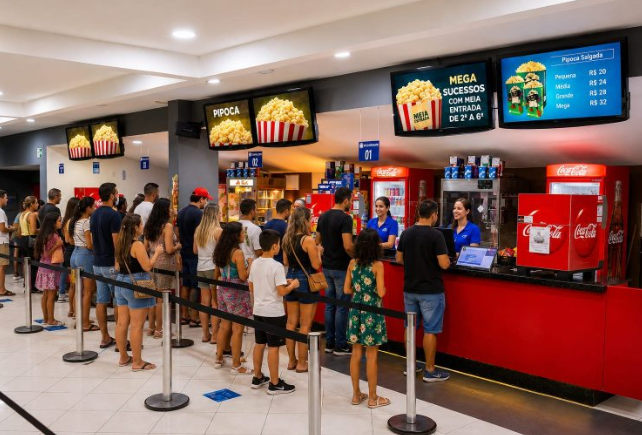 Além dos ingressos, o Moviecom preparou uma oferta específica para a Semana do Cinema. O Combo da Semana terá pipoca média e refrigerante de 500 ml por R$ 18.