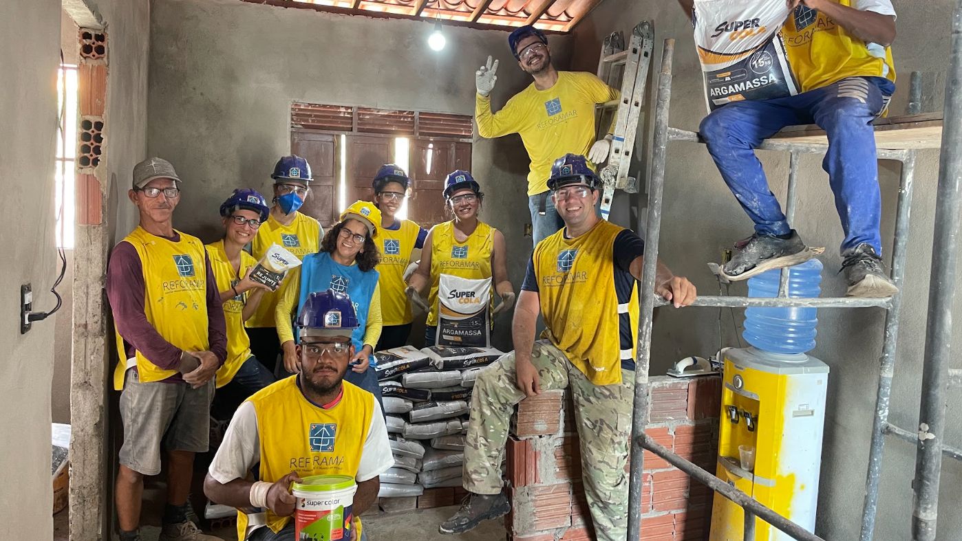 Projeto social transforma comunidades com a construção de praças e reformas de casas no RN - divulgação