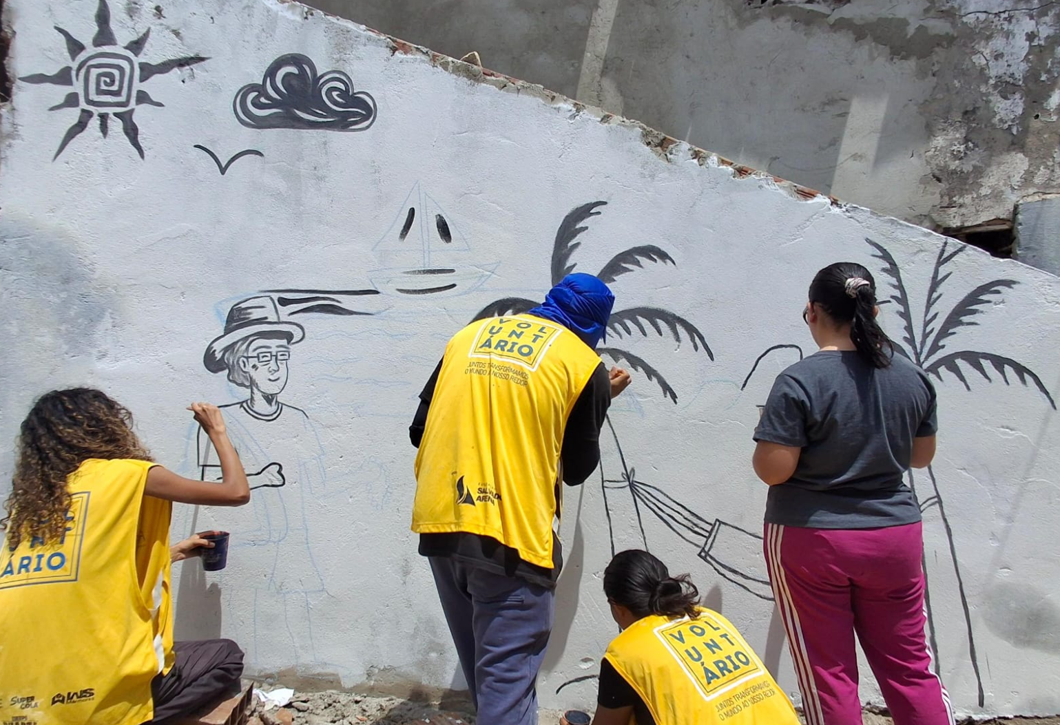 Projeto social transforma comunidades com a construção de praças e reformas de casas no RN - divulgação