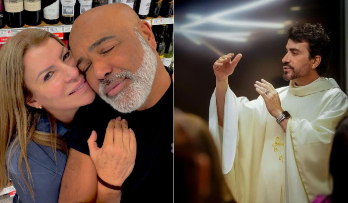 Os dois oficializaram a união religiosa em 2015, em uma cerimônia realizada na Basílica de Nossa Senhora Aparecida, no interior de São Paulo. A celebração foi conduzida pelo padre Fábio de Melo.