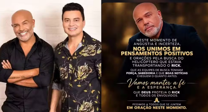 Enquanto a aeronave ainda não havia sido localizada, Renner se manifestou nas redes sociais e pediu orações pelo parceiro musical.