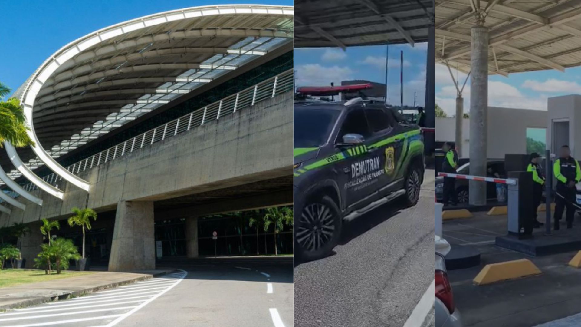 Agentes de trânsito fazem fiscalização no Aeroporto de Natal; saiba o motivo