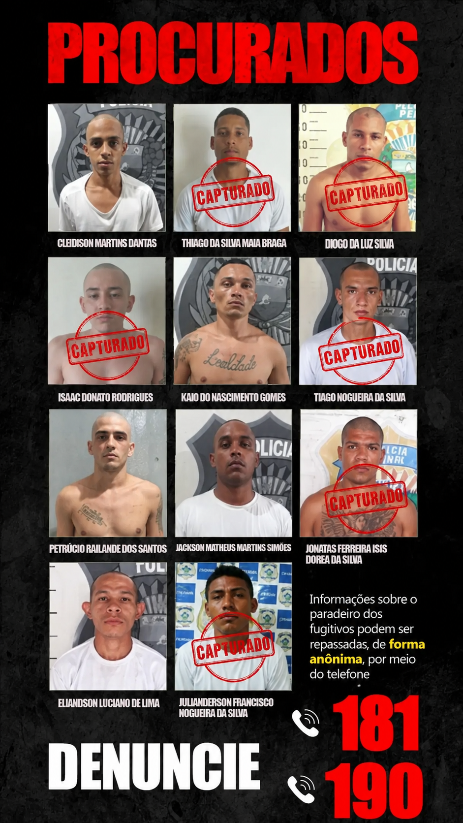 Lista dos Procurados