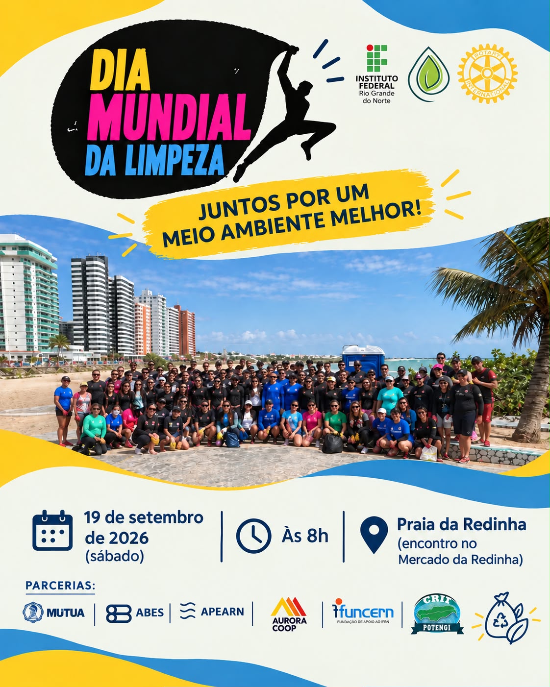 As inscrições são feitas pela plataforma oficial de eventos do IFRN.