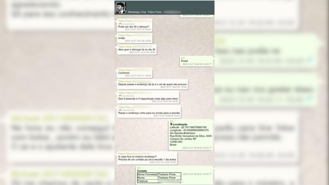 Quebra sigilo conversas entre Vorcaro, Moraes e Fábio Faria - PF