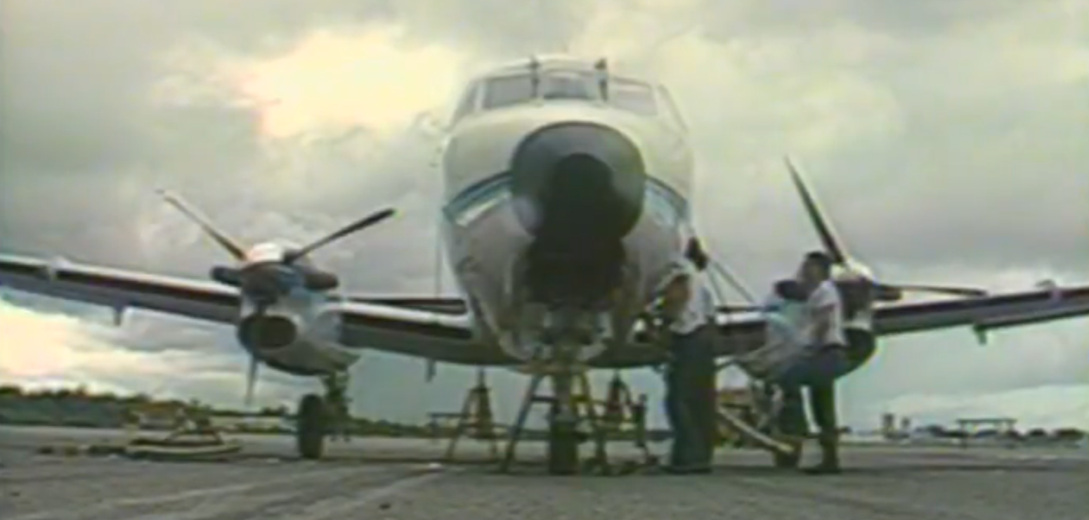 Avião do Governo do RN usado no sequestro do gerente do BNB, em 1989 / Foto: TV Liberal