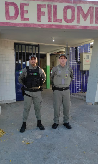 Policiamento reforçado pela PM nas zonas eleitorais em todo o RN. Foto: Divulgação/PMRN
