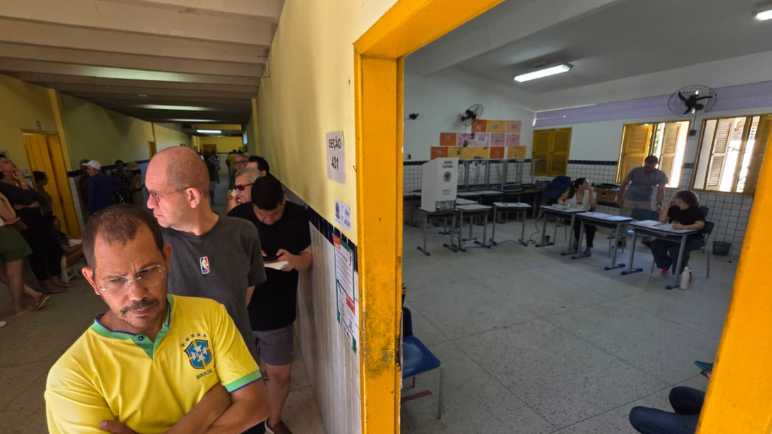 Eleitores já formam filas para votar. Foto: Elí Bernardo/BNews RN