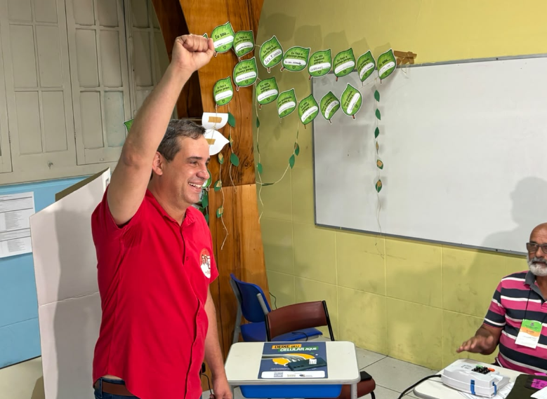 Cadu de Lula vota em Natal na manhã deste domingo (4). Foto: Elí Bernardo/BNews RN