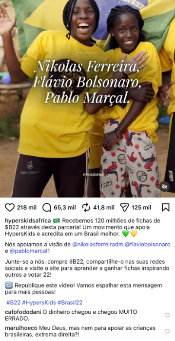 O site informa que o B22 opera na rede Solana e possui oferta total de 1 bilhão de tokens. Parte dos ativos é destinada à liquidez, enquanto outras parcelas são direcionadas a marketing, equipe, airdrop e ao grupo HypersKids.