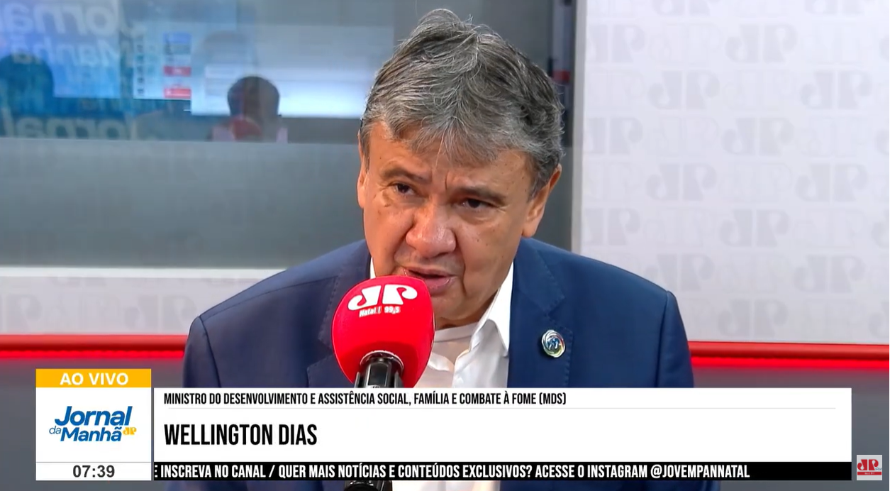 O ministro do Desenvolvimento e Assistência Social, Família e Combate à Fome, Wellington Dias, anunciou, em entrevista à Jovem Pan Natal, um reajuste de 15,04% no pagamento do Bolsa Família.