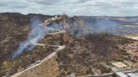 Incêndio atinge santuário de turismo religioso no RN