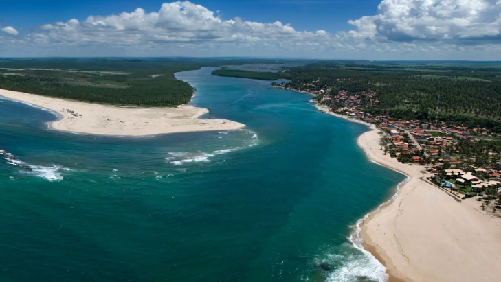Barra do Cunhaú, em Canguaretama: reconhecida como Patrimônio Natural, Turístico e Cultural.